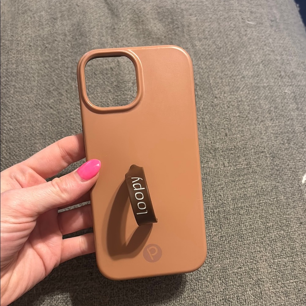 Loopy Case Tan Phone Case - iPhone 15